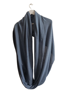 Роскошный голубой шарф хомут