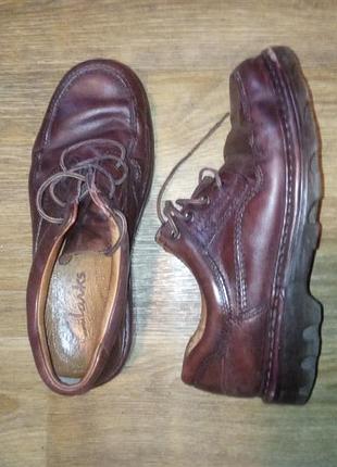 Туфли мокасины clarks 42 размер 27,5 см очень легкие, мягкие португалия
