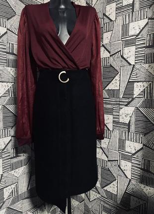 Шерстяная миди юбка- карандаш celine one size.