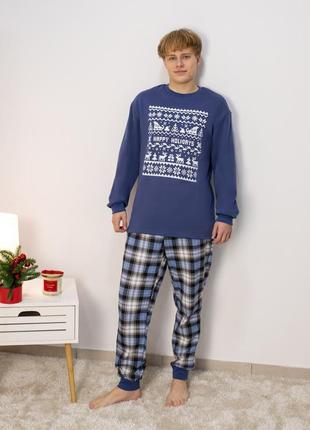 🎄🎄🎄 пижама теплая хлопковая пижама с начесом мужская пижама новогодняя пижама праздничная пижама