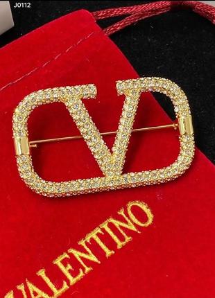 Брошка з фіанітами