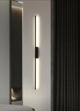 Лед світильники , настіний 60 см метал, члрного коліру