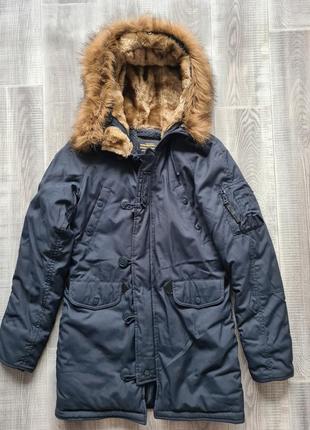 Зимняя парка alpha industries в идеальном состоянии