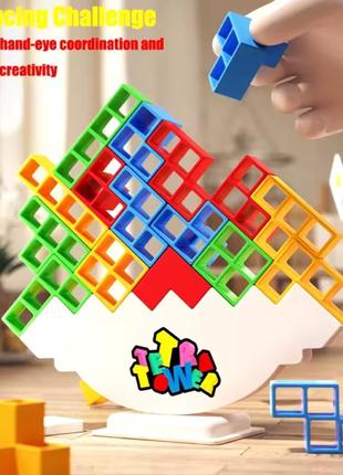 Игра stacking blocks tetra tower 64 детали