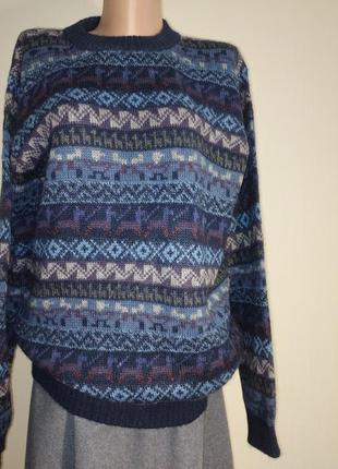 100% шерсть свитер очень теплый
