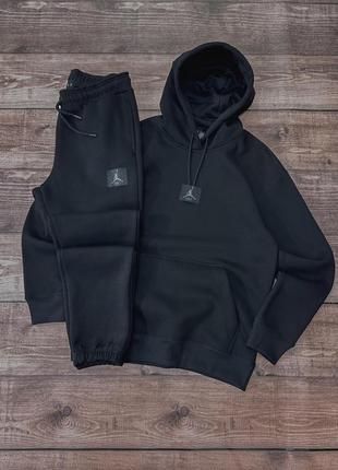Зимний мужской спортивный костюм на флисе jordan box logo