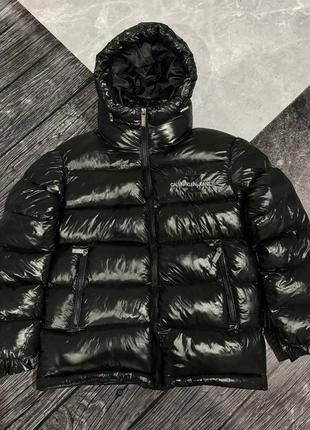 Чоловіча зимова лакова куртка пуховик calvin klein jeans