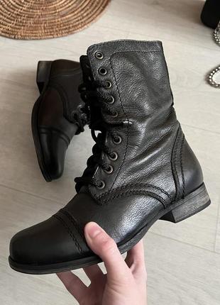 Брендовые натуральные кожаные ботинки steve madden