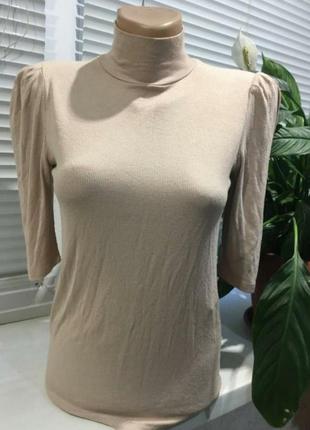 Водолазка гольф вискоза рукав фонарик 3/4 рубчик