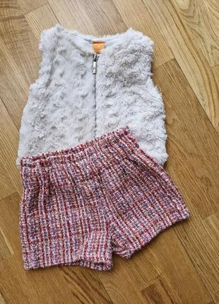 Комплект шорты + жилетка для девочки