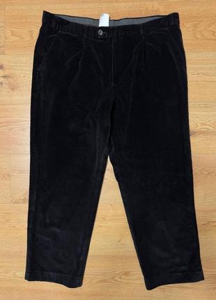 Брюки брюки мужские черные плотные вельветовые вельвет regular широкие wienerberg s.mujic man, размер 3