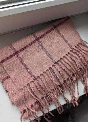 Шарф теплий жіночий у клітинку