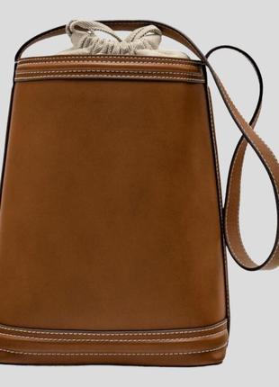 Кожаная сумка zara