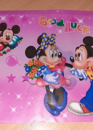 Папка конверт на кнопці   мікі маус.