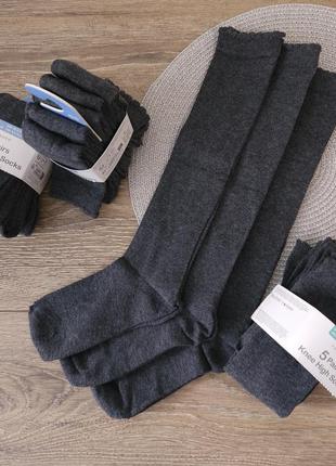 Р.23-26, 27-30, 31-36, 37-40, высокие носки на девочку, primark