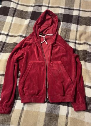 Спортивна кофта велюрова