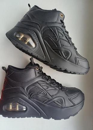 Черевики skechers uno hi – her friends 155680 bbk kw8337 розміри 38,39 оригінал