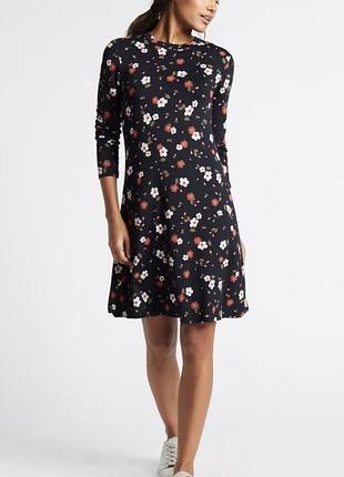 Платье цветочный принт