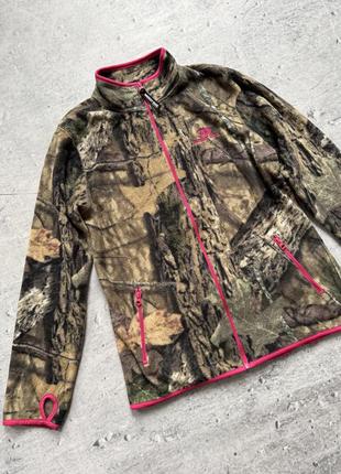 Мужская флисовая кофта real tree mossy oak размер s
