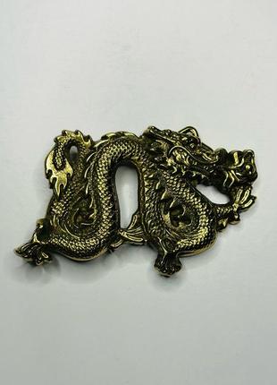Латунная пряжка baron buckles 1981 китайский дракон solid brass