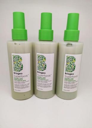 Увлажняющий несмываемый кондиционер briogeo superfoods avocado + kiwi moisture leave-in conditioner