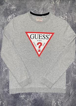 Стильний сріблястий світшот гуесс guess los angeles, розмір s, новий