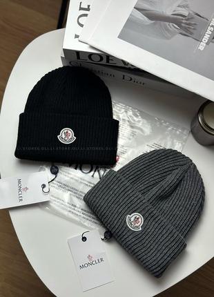 Шапка moncler, вʼязана шапка