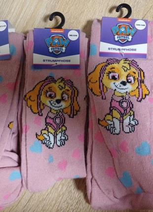 Колготки з принтом щенячий патруль.