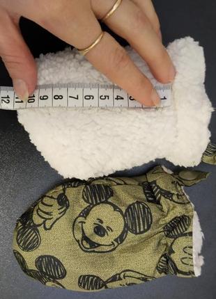 Перчатки теплые с микки маусом