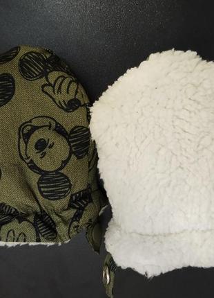 Перчатки теплые с микки маусом