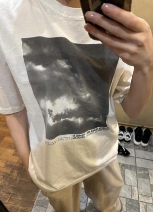 Белая футболка zara