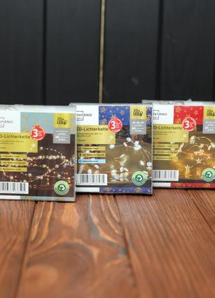 Гирлянды livarno home теплый белый и желтый свет 20 led 2,3 м