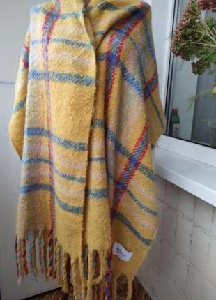 Шалик-ковдра, шарф величезний, шалик акріл теплий