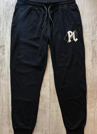 Мужские брюки с начесом черные pietro lombardi евро размер хл.