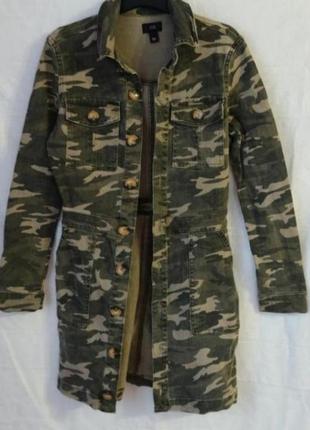 Мини платье-рубашка коттоновая river island роз. 42