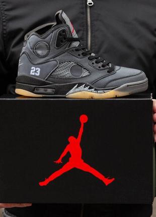 Air jordan retro 5 x off-white 4