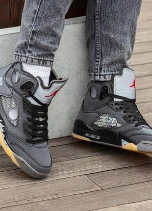 Air jordan retro 5 x off-white 3