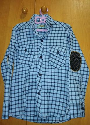 Теплая рубашка для мальчика