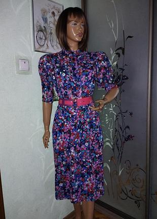 Хлопковое винтажное платье akris швейцария