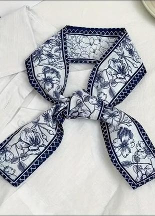 Стрічка твіллі на сумку для волосся на шию шарфик платок косинка хустка аксессуар