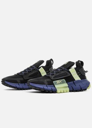 Мужские кроссовки reebok zig kinetica black violet