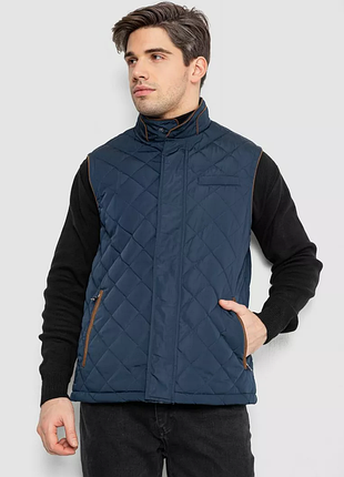 Жилетка мужская демисезонная, цвет темно синий, 244rm5