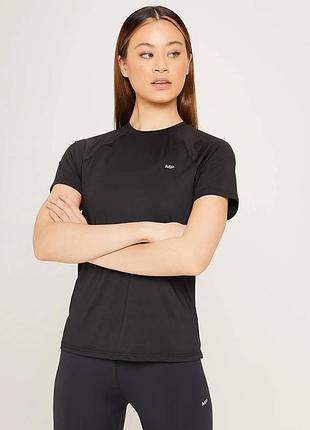 Женская спортивная футболка mp linear mark, черная