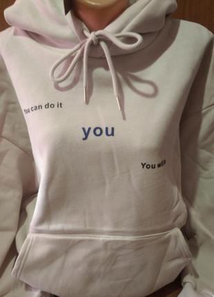 Худи оверсайз трехнитка на меховом флисе