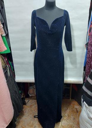 Велюровое платье