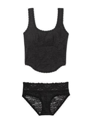 Кружевной комплект белья victoria's secret pink