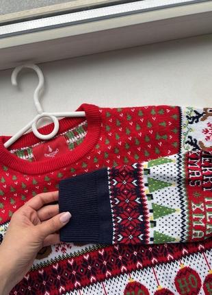 Рождественский 🎄 новогодний свитер свитер свитерчик для фотосессии кофта пуловер10 фото