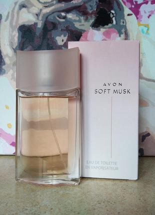 Avon soft musk туалетная вода для женщин 50 мл.