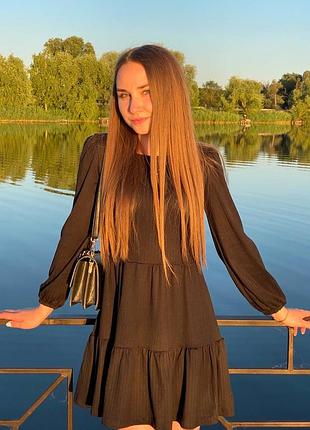 Черные мини-платье