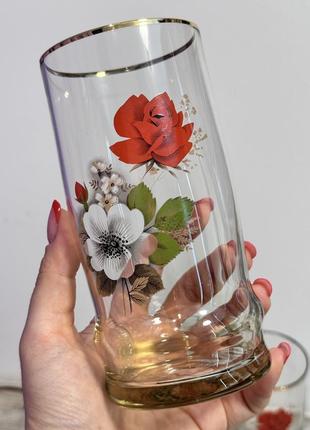 Бокалы стакана с разами 12 шт